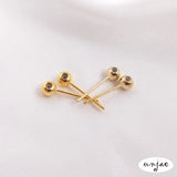 14K 18K Rubber Beads Earrings Silicone Adjustable DIY Ear Jewelry Material