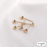 14K 18K Rubber Beads Earrings Silicone Adjustable DIY Ear Jewelry Material