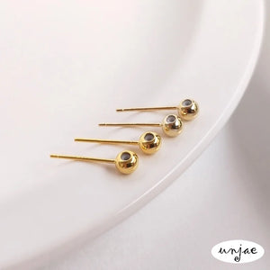 14K 18K Rubber Beads Earrings Silicone Adjustable DIY Ear Jewelry Material