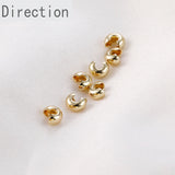 14K Gold-Clad Half Moon Buckle C Bracelet DIY Accessories