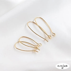 14K Color-Preserving Rabbit Earrings DIY Ear Hanging Jewelry Accessories