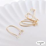 14K Color-Preserving Rabbit Earrings DIY Ear Hanging Jewelry Accessories