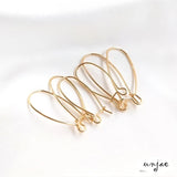 14K Color-Preserving Rabbit Earrings DIY Ear Hanging Jewelry Accessories