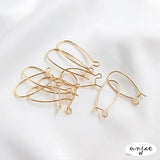 14K Color-Preserving Rabbit Earrings DIY Ear Hanging Jewelry Accessories
