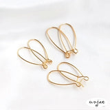 14K Color-Preserving Rabbit Earrings DIY Ear Hanging Jewelry Accessories