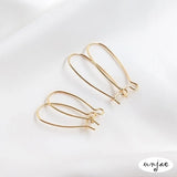 14K Color-Preserving Rabbit Earrings DIY Ear Hanging Jewelry Accessories