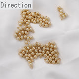 14k Gold-plated Round Bead Earrings Pendant DIY Earrings