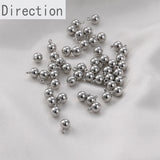 14k Gold-plated Round Bead Earrings Pendant DIY Earrings