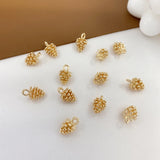18K Pine Cone Pendant DIY Necklace Bracelet Making Ear Jewelry Material