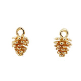18K Pine Cone Pendant DIY Necklace Bracelet Making Ear Jewelry Material