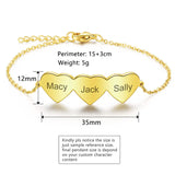 Custom Heart Beach Anklet Stainless Steel Personalized Name Jewelry