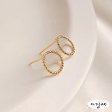 925 Silver Needle Bag 14K Real Ring Earrings DIY Ear Jewelry Accessories