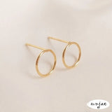 925 Silver Needle Bag 14K Real Ring Earrings DIY Ear Jewelry Accessories