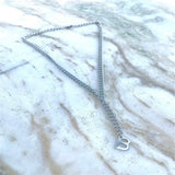A-Z Letter Pendant Necklace Stainless Steel Personalized Adjustable Necklaces