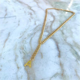 A-Z Letter Pendant Necklace Stainless Steel Personalized Adjustable Necklaces