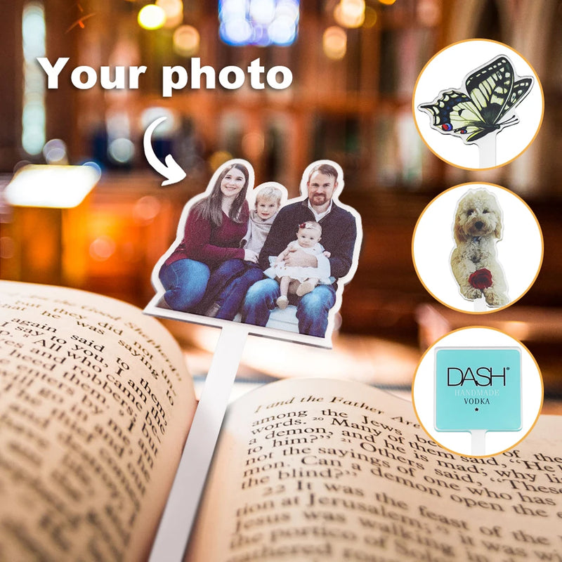 Acrylic Bookmarks Photo or Logo Bookmark Acrylic Bookmarks 1pc