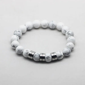 Alabaster Stone Bracelet for Men