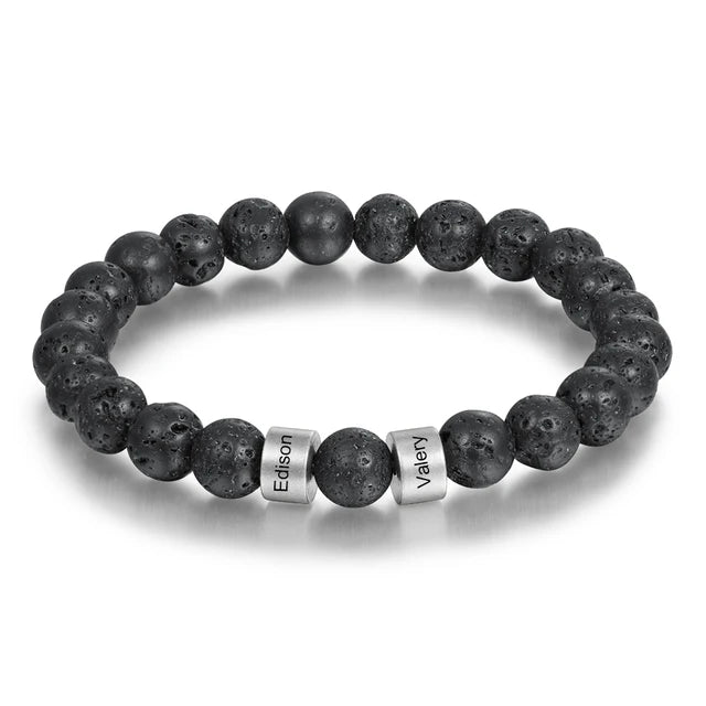 Alabaster Stone Bracelet for Men