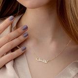 Arabic Name Necklace Ethnic Jewelry Personalized Nameplate Pendant Necklace