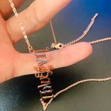Arabic Name Necklace Personalized Stainless Steel Chain Islamic Necklaces