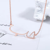 Arabic Name Necklace Personalized Stainless Steel Chain Necklace For Women
