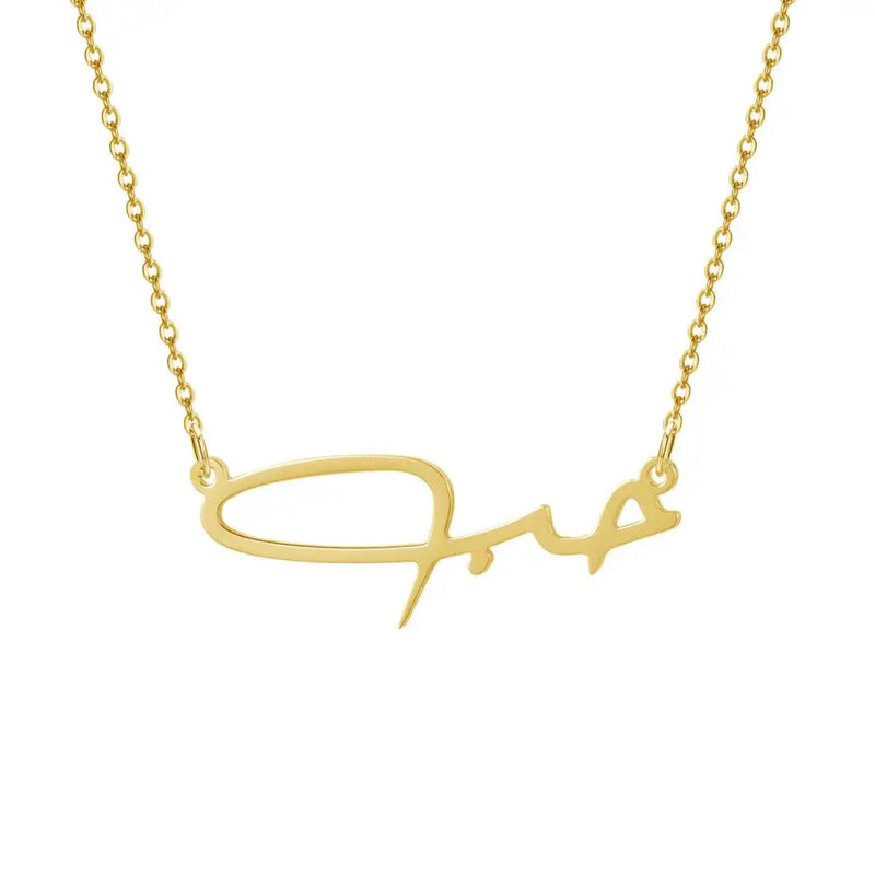 Arabic Name Necklace Personalized Stainless Steel Chain Necklace For Women