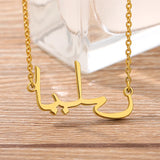 Arabic Name Necklace Personalized Stainless Steel Chain Islamic Jewelry