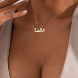 Arabic Name Necklace - Personalized Stainless Steel Pendant