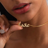Arabic Name Necklace - Personalized Stainless Steel Pendant