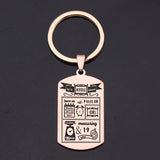 Baby Birth Stats Keychain - Stainless Steel, Creative, Easy to Carry