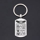 Baby Birth Stats Keychain - Stainless Steel, Creative, Easy to Carry