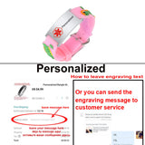 Baby Dinosaurs Medical Alert ID Bracelet, Adjustable Silicone Bracelet