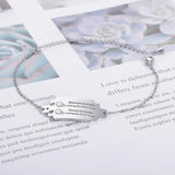 Personalized Baby Name Bracelet Stainless Steel Pendant Jewelry