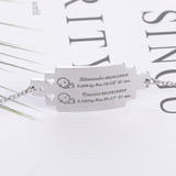 Personalized Baby Name Bracelet Stainless Steel Pendant Jewelry