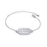 Personalized Baby Name Bracelet Stainless Steel Pendant Jewelry