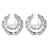 Personalized Bamboo Name Earring Stainless Steel Jewelry