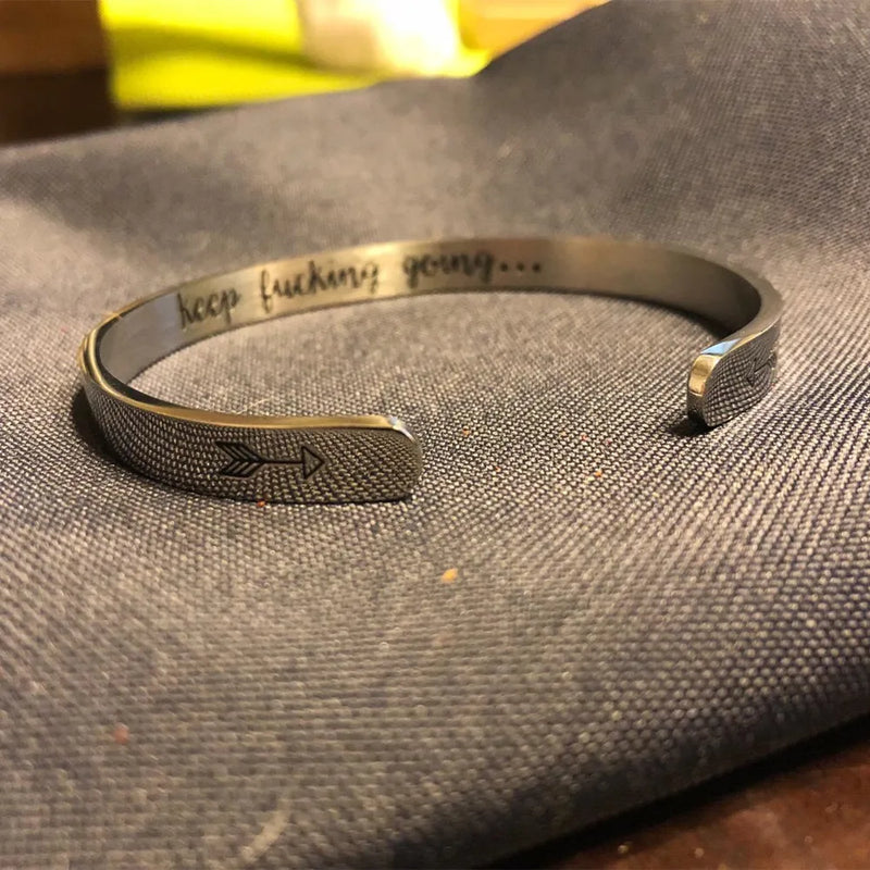Personalized Stainless Steel Name Cuffs Bracelet for Women