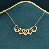 Birthday Time Peach Heart Pendant With Diamonds Charm Women Necklace