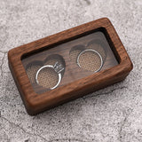 Walnut Solid Wood Jewelry Display Box