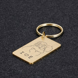 Couples Keychain Gift for Boyfriend Girlfriend, Valentine's Day Present
