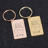 Couples Keychain Gift for Boyfriend Girlfriend, Valentine's Day Present