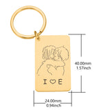 Couples Keychain Gift for Boyfriend Girlfriend, Valentine's Day Present