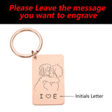 Couples Keychain Gift for Boyfriend Girlfriend, Valentine's Day Present