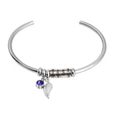 Personalized Stainless Steel Birthstone Bracelet for Women