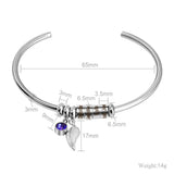 Personalized Stainless Steel Birthstone Bracelet for Women