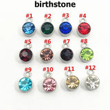 Personalized Stainless Steel Birthstone Bracelet for Women