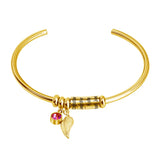 Personalized Stainless Steel Birthstone Bracelet for Women