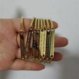 Name Bracelet Stainless Steel Cuff Bangle Engrave