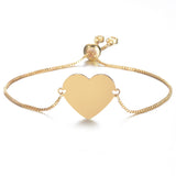 Engraved Family Baby Pets Photo Heart Bracelet Personalized Bangle