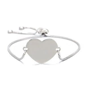 Engraved Family Baby Pets Photo Name Bracelet